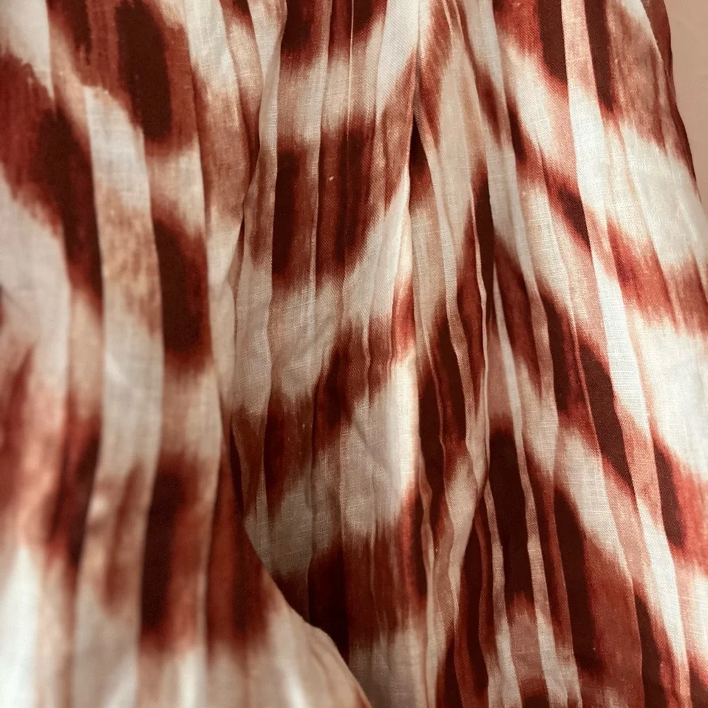 MERIDIAN LINEN PALAZZO PANT  0